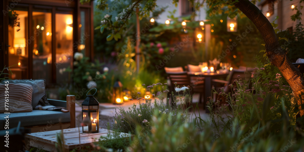 夜のガーデンラウンジ<